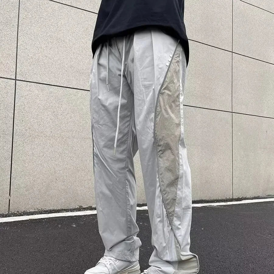 American-Style Loose-Fit Straight-Leg Pants – Summer Lightweight Casual Trousers-HighTouch