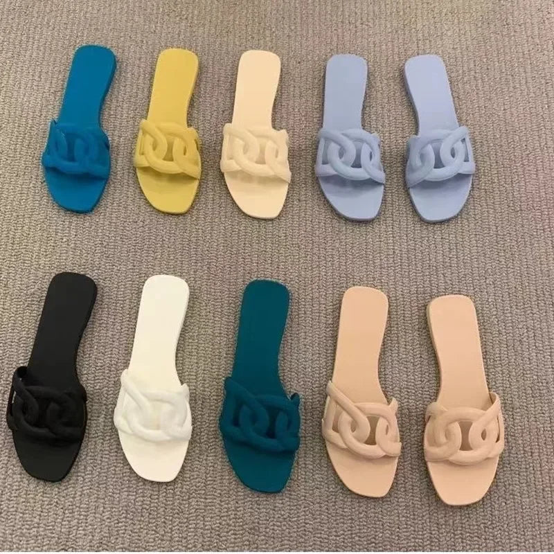Candy Coloured Flat Slides-HighTouch