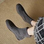 Premium Sheep Suede Chelsea Ankle Boots-HighTouch