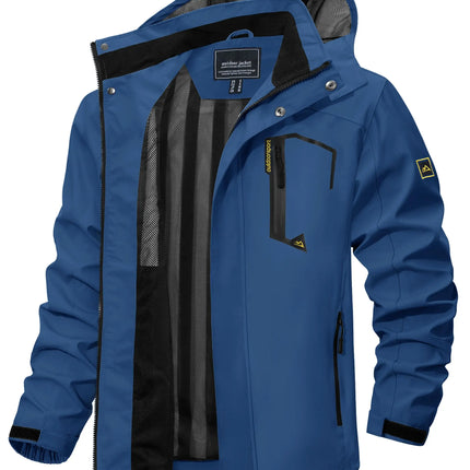 Men's Lightweight Mesh-Lined Waterproof Windbreaker Jacket