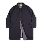 Men’s Mid-Length Windbreaker Coat – Casual Autumn/Winter Jacket-HighTouch
