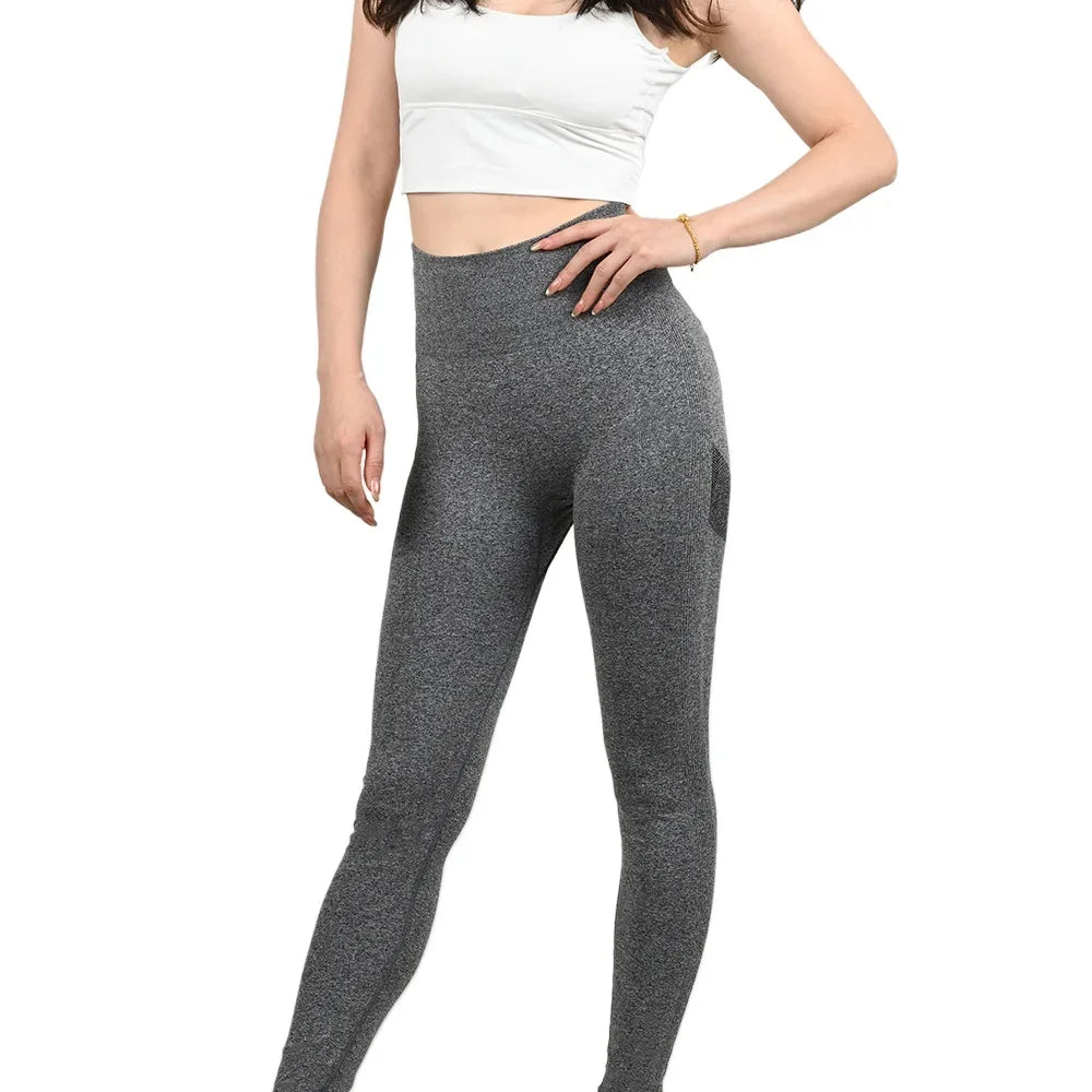 Women’s High-Waist Seamless Yoga Leggings – Stretchy Athletic Training Tights-HighTouch