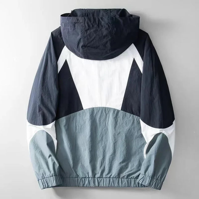 Men’s Ice-Silk Sunscreen Hooded Jacket – Lightweight Cool Spring/Summer Outerwear