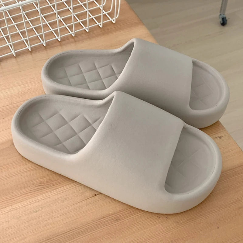 Women’s Simple Beach Sandals Summer Slip-On Flat Shoes-HighTouch