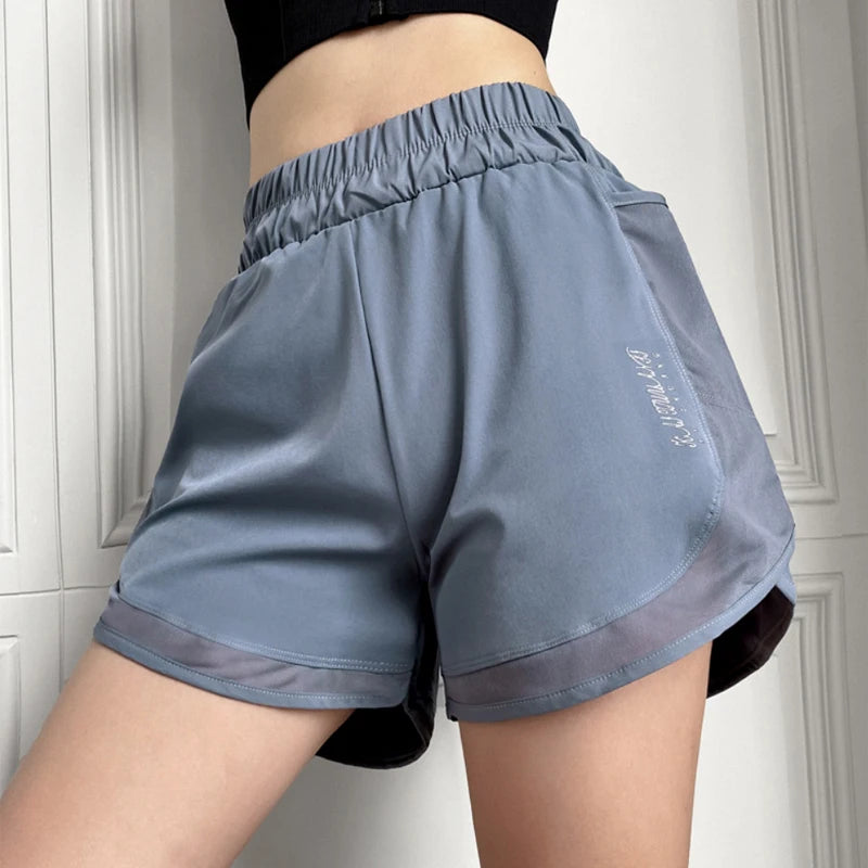 Summer Quick-Dry High-Waist ¾ Workout Shorts – Effortless Performance & Comfort