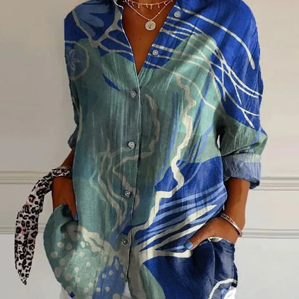 Harper | Elegant Floral Shirt & Blouse