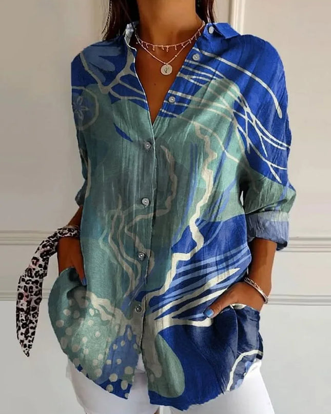 Harper | Elegant Floral Shirt & Blouse