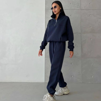 Women’s Fleece Tracksuit Set – Soft Hoodie & Jogger Pants for Cozy Style