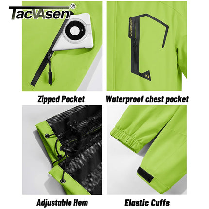 Men's Lightweight Mesh-Lined Waterproof Windbreaker Jacket