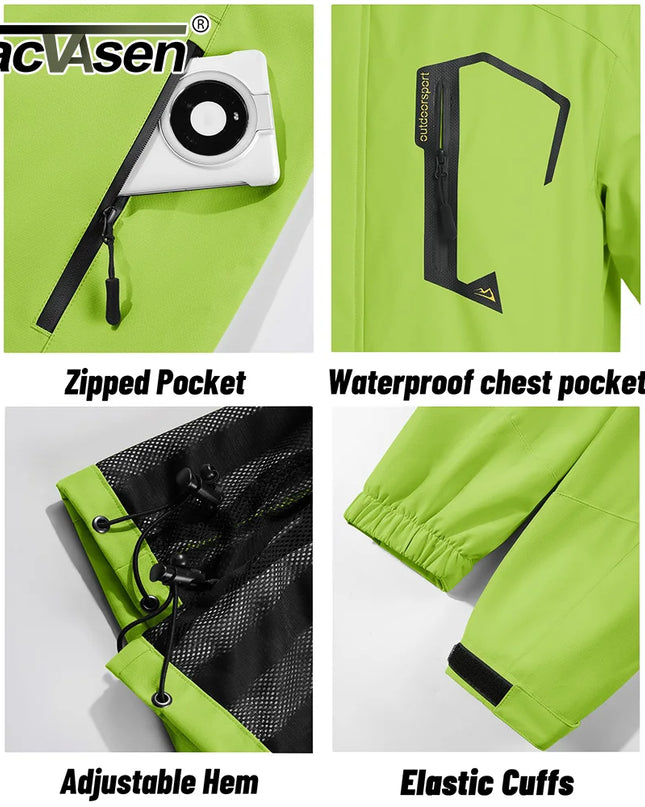 Men's Lightweight Mesh-Lined Waterproof Windbreaker Jacket