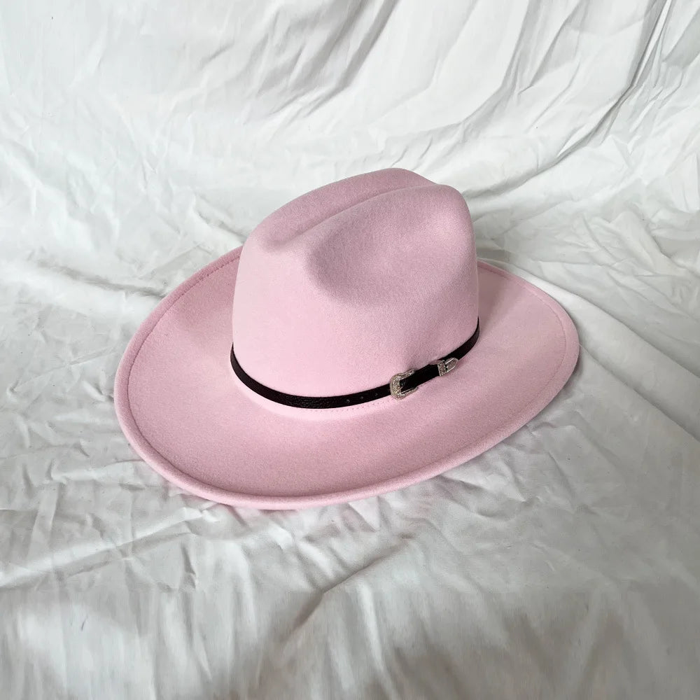 Classic Vintage Western Cowboy Hat – Leather Wide Brim Adjustable-HighTouch