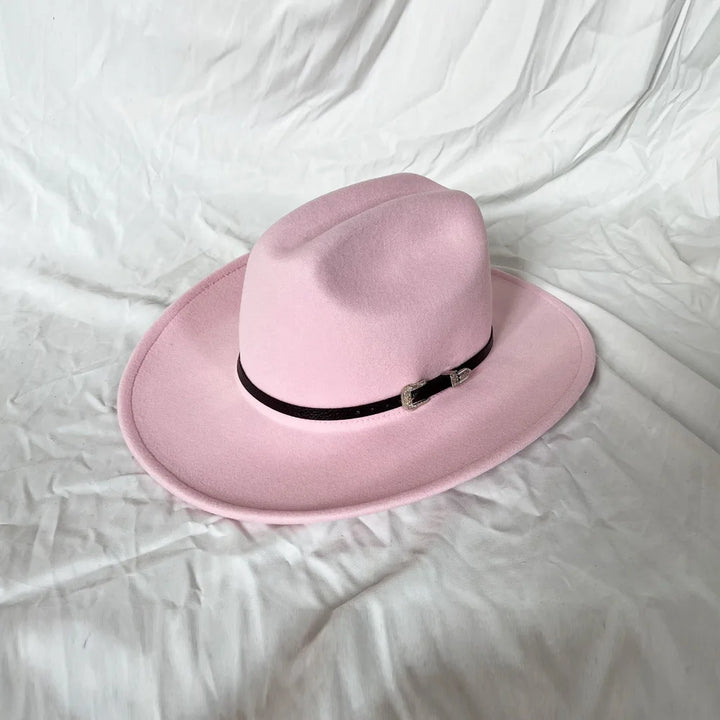 Classic Vintage Western Cowboy Hat – Leather Wide Brim Adjustable-HighTouch