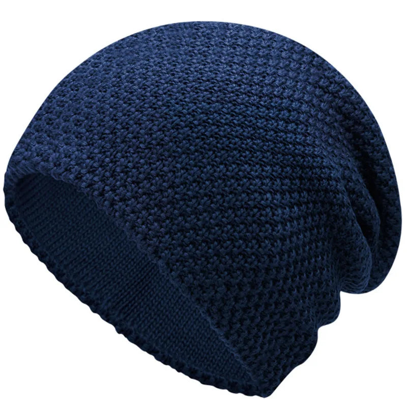 Big Size Knit Winter Beanie for Men & Women-HighTouch