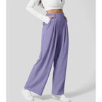 Women’s High-Waist Wide-Leg Tailored Trousers-HighTouch