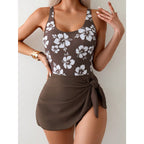 Slimming Printed One‑Piece Swimsuit with Tummy Control-HighTouch