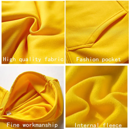 Unisex Solid-Colour Hoodie