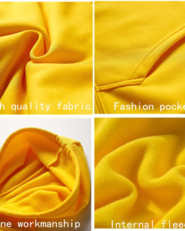 Unisex Solid-Colour Hoodie