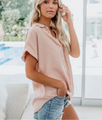 Aletta Relaxed Linen Blouse Luxe