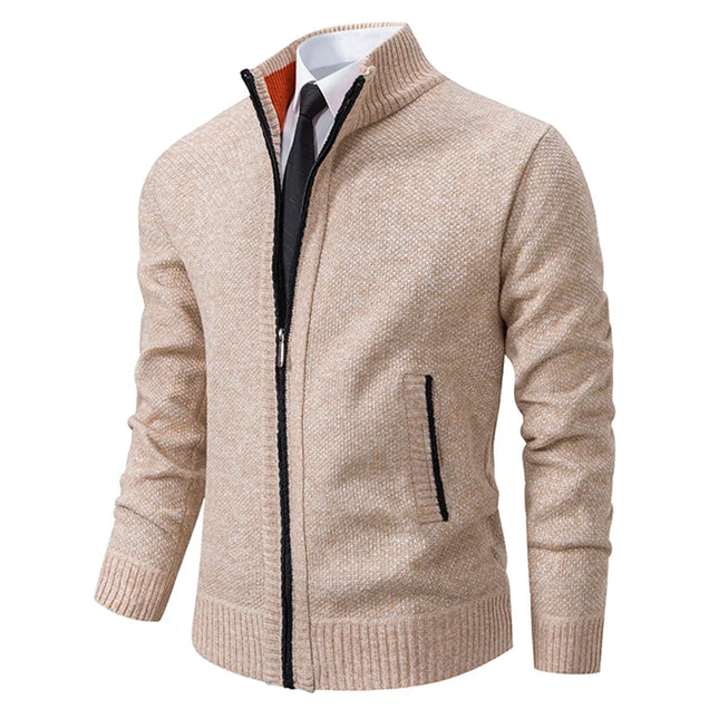 Men’s Fleece-Lined Zip Cardigan