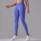 Women’s Seamless High-Waisted Cross-Over Scrunch-Butt Leggings – Lift & Shape-HighTouch