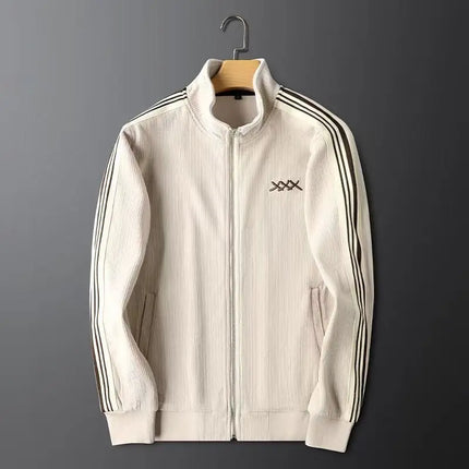 Men’s Warm Zip-Up Sports Set – Two-Piece Jacket & Pants