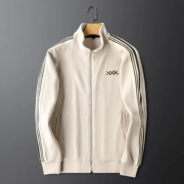 Men’s Warm Zip-Up Sports Set – Two-Piece Jacket & Pants