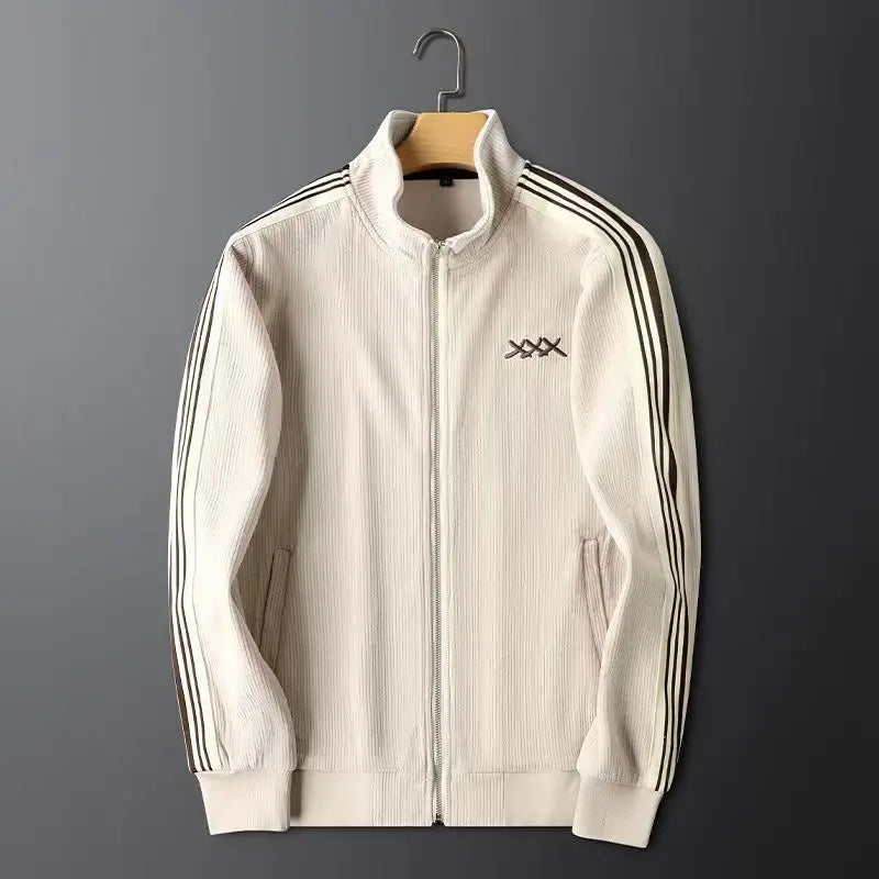 Men’s Warm Zip-Up Sports Set – Two-Piece Jacket & Pants-HighTouch