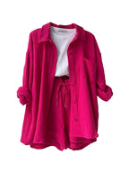 Effortless Summer Two-Piece Muslin Suit Set – Chic, Lightweight & Polished-HighTouch