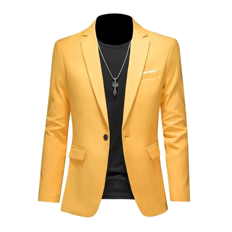 Men’s Slim-Fit Casual Blazer-HighTouch
