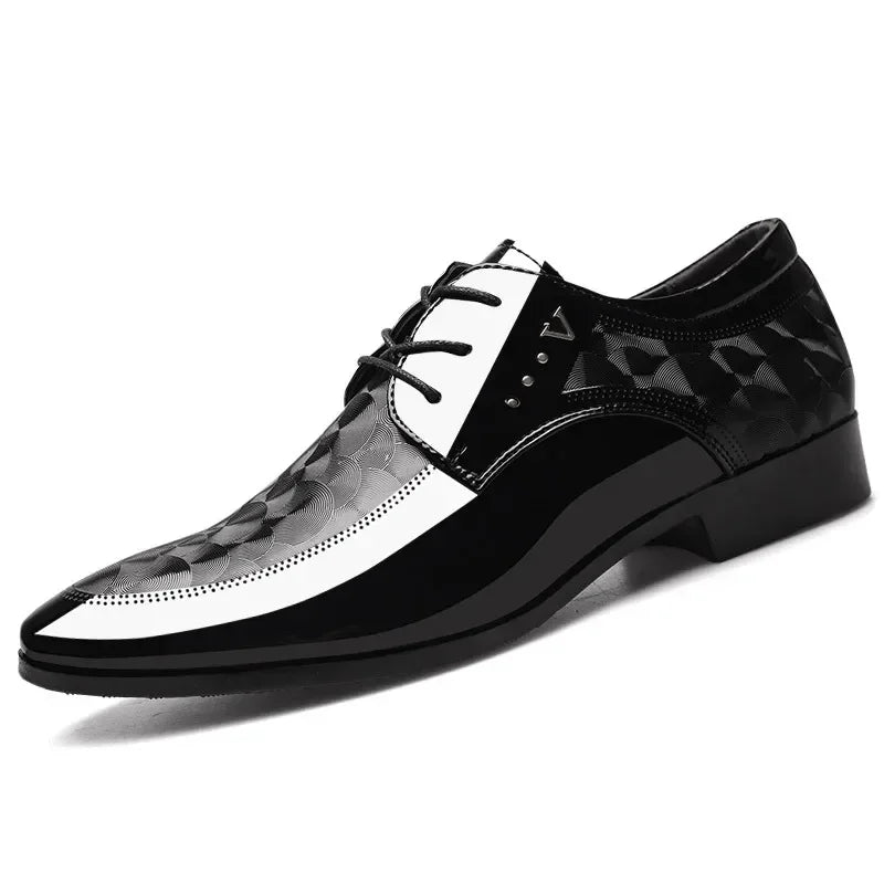 Men's Oxford Dress Shoes – Gloss Finish Lace-Up