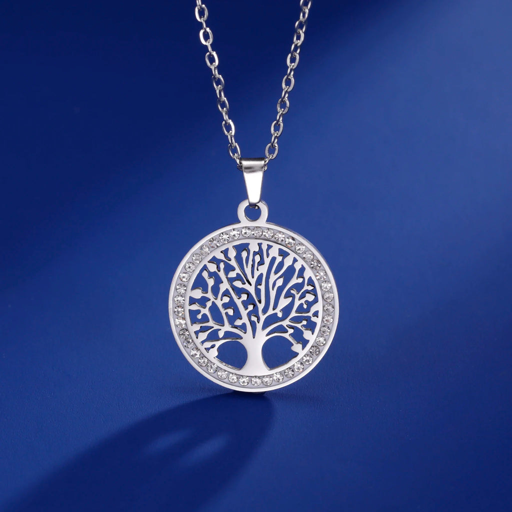 Skyrim Tree of Life Zircon Pendant Necklace-HighTouch