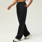 Women Cozy Wide Leg Sweatpants Soft Lounge Pants-HighTouch