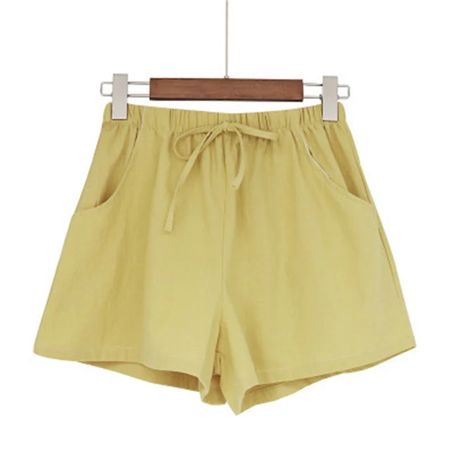 High-Waist Casual Summer Shorts – Lightweight Beach & Running Sweatpants for Women