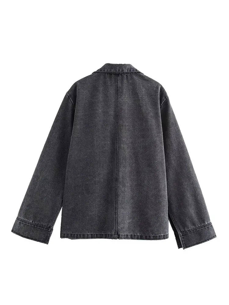 Women’s High-Waist Denim 2-Piece Set