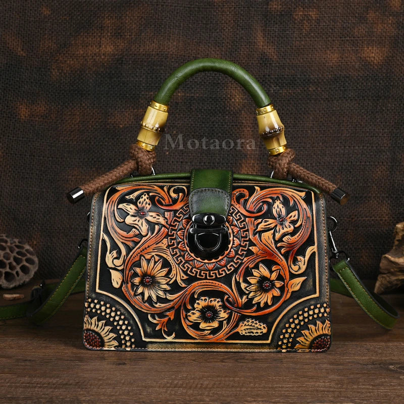 Vintage PU Wide-Strap Bucket Crossbody Bag – Large Capacity Shoulder Satchel for Women-HighTouch