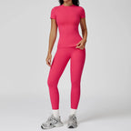Women High Waist Yoga Set 2 Piece Fitness Gym Wear-HighTouch