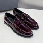 Leather Slip-On Loafers-HighTouch