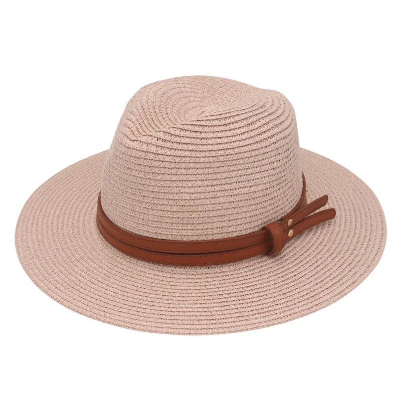 Breathable Straw Panama Sun Hat-HighTouch