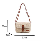 New Fashionable Straw Women's Bag, Trendy Vacation Casual Shoulder Crossbody Bag, Women's Versatile Stylish Straw Women's Bag-HighTouch