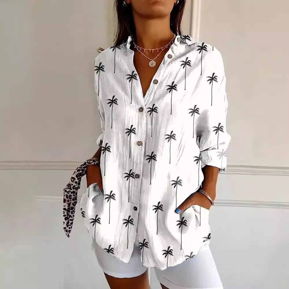 Harper | Elegant Floral Shirt & Blouse-HighTouch