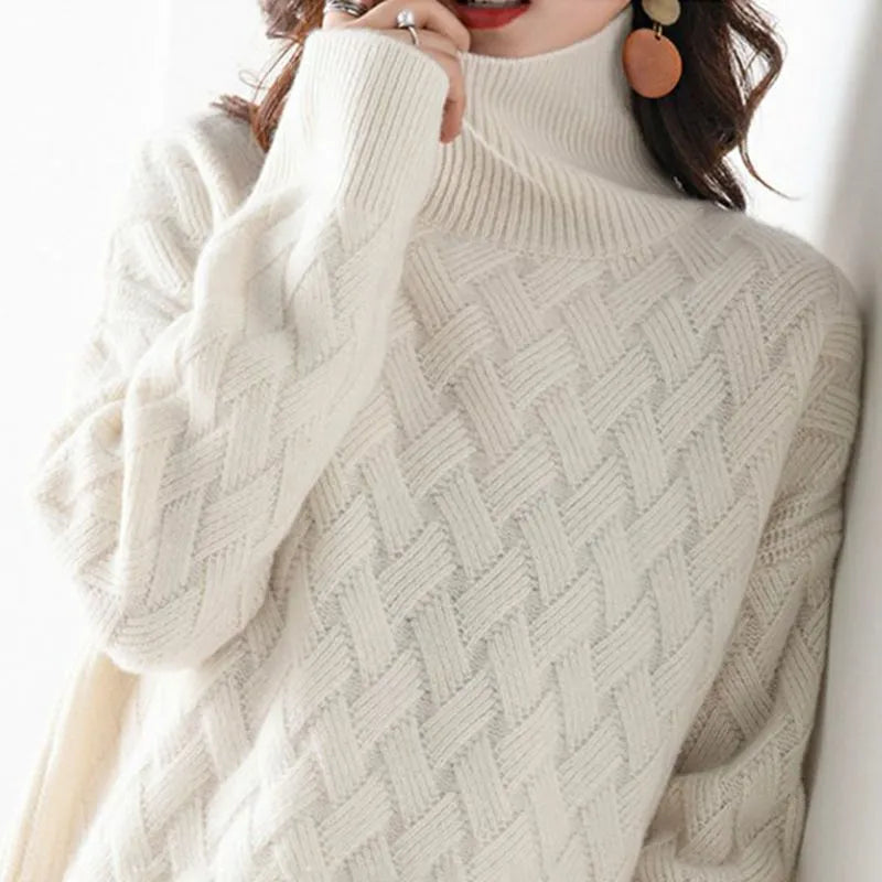 Women’s Cashmere Blend Turtleneck Sweater