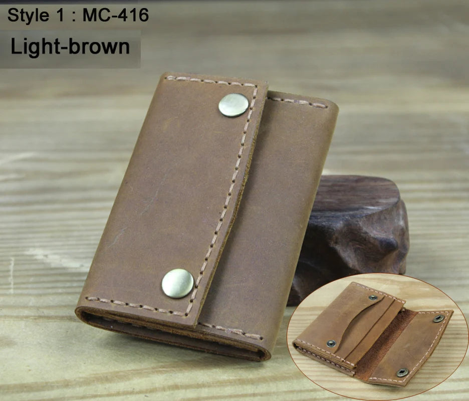 Crazy Horse Leather Card Holder-HighTouch