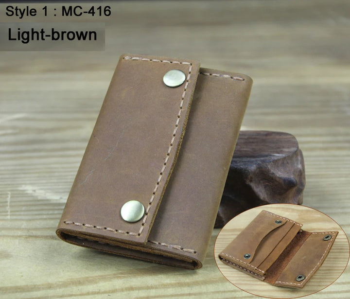 Crazy Horse Leather Card Holder-HighTouch