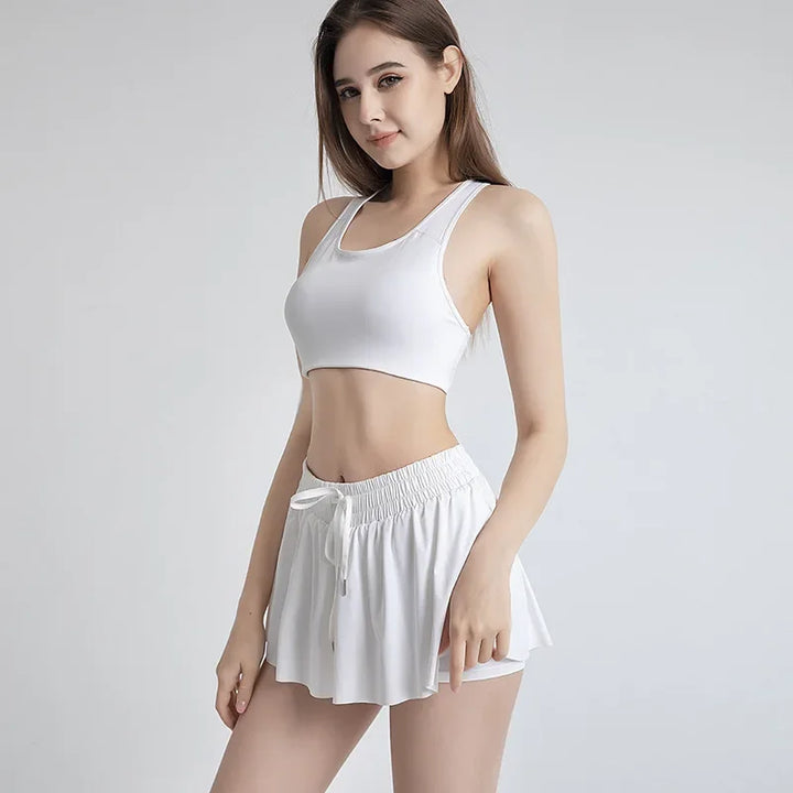 High-Waist Women’s Sport Skirt Shorts – Summer Gym & Yoga Wear-HighTouch