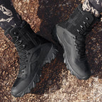 Men’s High-Quality Leather Tactical Safety Boots-HighTouch