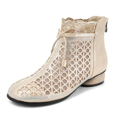 Women's Lace Ankle Boots – Cushioned Orthopedic Support