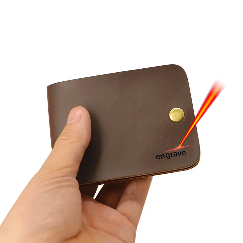 Personalized Leather Credit Card Holder