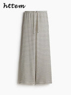 Women’s Knit Striped Pullover & Pants Set-HighTouch