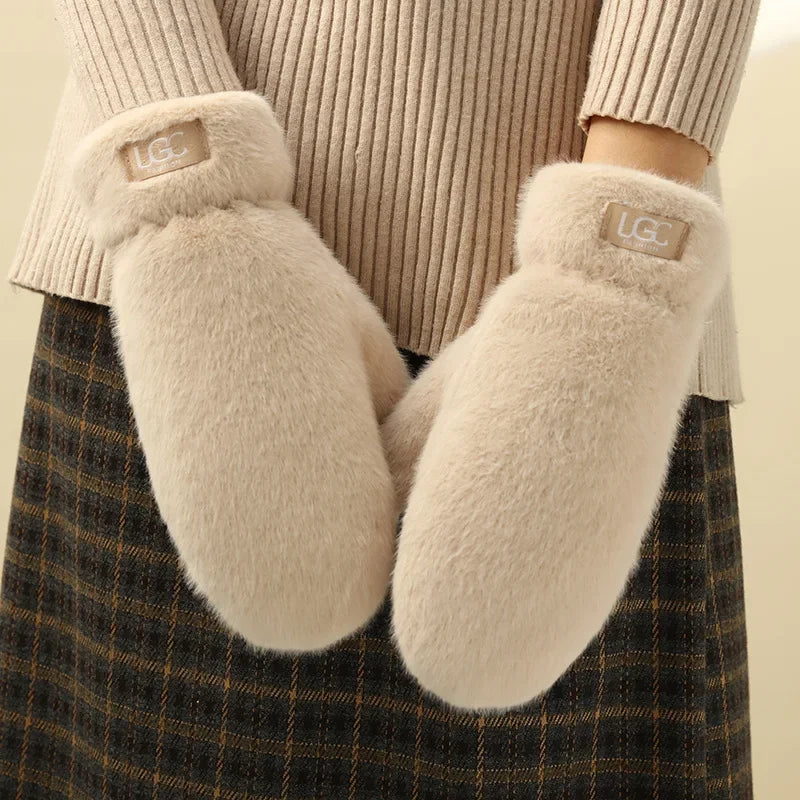 Winter Plush Cashmere‑Like Gloves