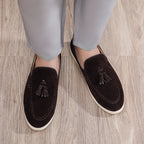 Luxury Suede & Leather Loafers – Men’s Slip-On Driving-HighTouch